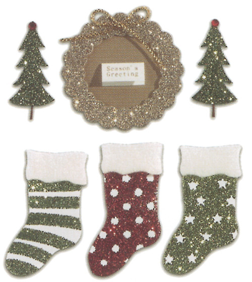 Jolee's Boutique Dimensional Stickers-Seasons Greetings - SPJC028