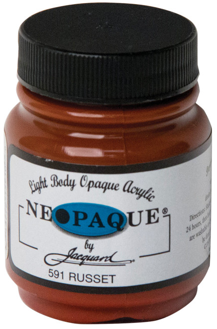 Jacquard Neopaque Acrylic Paint 2.25oz-Russet - NEOPAQUE-591 - 743772159100