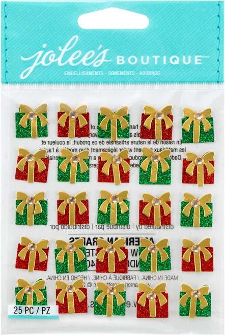 Jolee's Cabochon Dimensional Repeat Stickers-Christmas Present Repeats - E5020426 - 015586864021