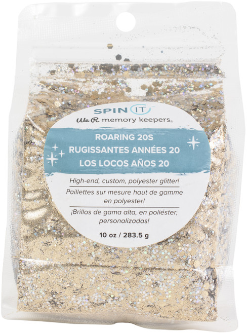 We R Memory Keepers Spin It Glitter Mix 10oz-Roaring 20's - WRGLMX-220 - 633356612209