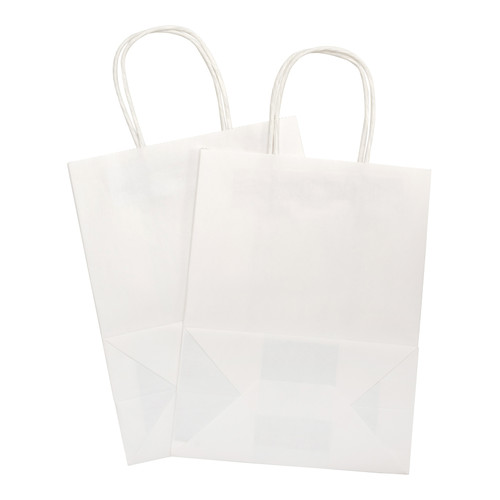 American Crafts Fancy That Medium Kraft Bags 8"X10" 13 Pack-White - 368192