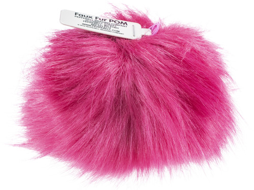 3 Pack - Pepperell Braiding Faux Fur Pom With Loop-Azalea - FFPALL-150 - 725879847654 3 Pack - Pepperell Braiding Faux Fur Pom With Loop-Azalea - FFPALL-150 - 725879847654