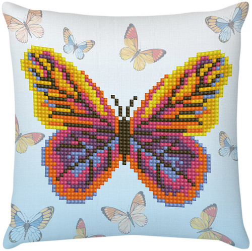 Diamond Dotz Diamond Art Mini Pillow Kit 7"X7"-Butta Flutta - DDP2042 Diamond Dotz Diamond Art Mini Pillow Kit 7"X7"-Butta Flutta - DDP2042