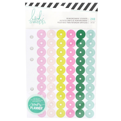 3 Pack - Heidi Swapp Memory Planner Reinforcer Stickers 240/Pkg-Color Fresh - HS314404 - 718813144049