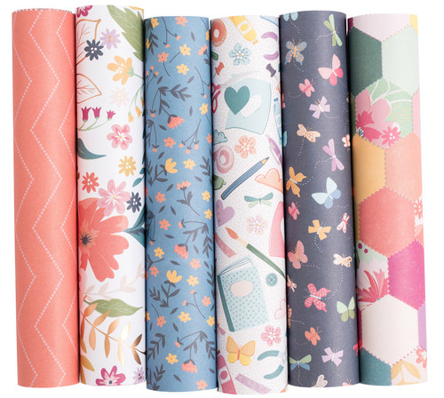 3 Pack - Pink Paislee Single-Sided Paper Pad 6"X6" 36/Pkg-Whimsical W/Copper Foil - 310715