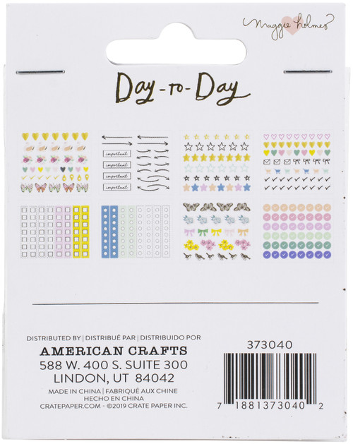 Maggie Holmes Day-To-Day Planner Mini Sticker Book 249/Pkg-Book 3 - 373040