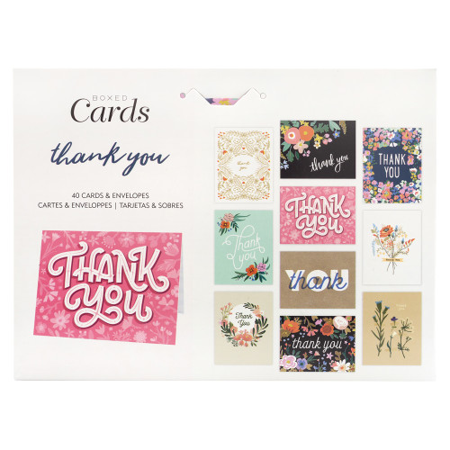 American Crafts Cards W/Envelopes 4.25"X5.5" 40/Box-Blank - Thank You - 356510 American Crafts Cards W/Envelopes 4.25"X5.5" 40/Box-Blank - Thank You - 356510