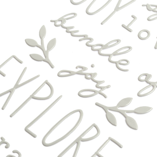 Pebbles Peek-A-Boo You Thickers Stickers 5.5"X11" 79/Pkg-Phrase & Icons/Puffy - 736755