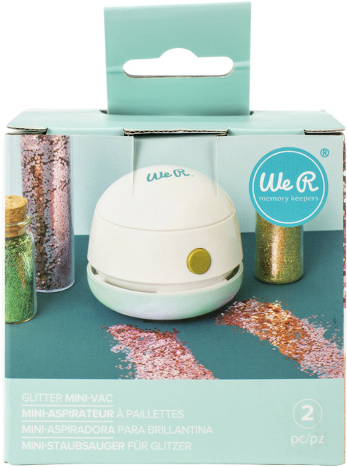 We R Memory Keepers Glitter Mini-Vac-White/ Blue - WR661068 - 633356610687