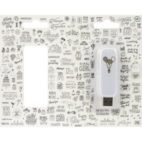 We R Foil Quill Usb Artwork Drive-Celebration - WR661208