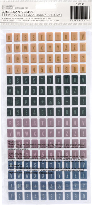 Maggie Holmes Heritage Thickers Stickers 320/Pkg-Backyard Alpha/Puffy - 350949