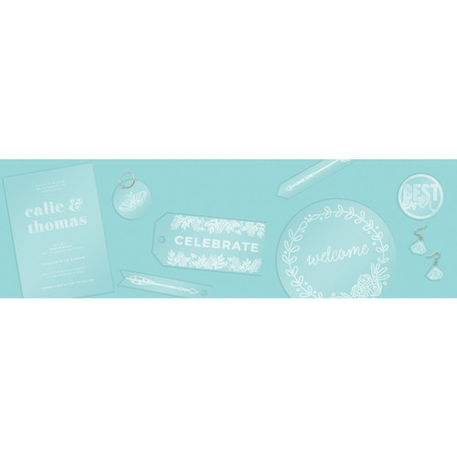 We R Etch Quill Plastic Sheets 8"X8" 6/Pkg- - WR661151