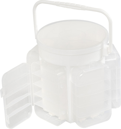 We R Craft Caddy Translucent Plastic Storage-6.3"X6.3"X5.7" Case - WR660741 We R Craft Caddy Translucent Plastic Storage-6.3"X6.3"X5.7" Case - WR660741