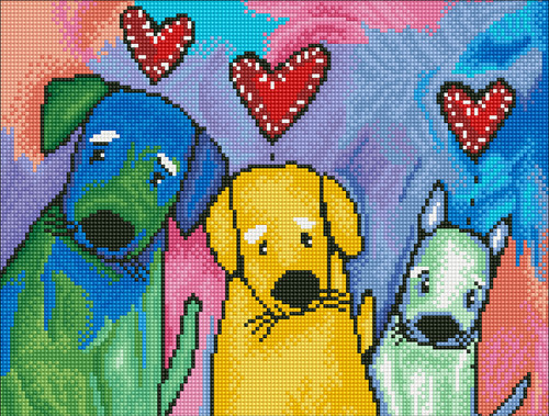 Diamond Dotz Diamond Art Kit 16.5"X12.6"-Three Amigos - DD7019