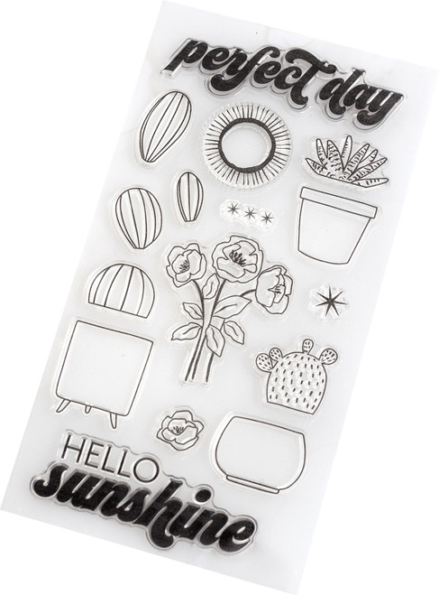 Dear Lizzy Here & Now Acrylic Stamps 16/Pkg- - DL356661