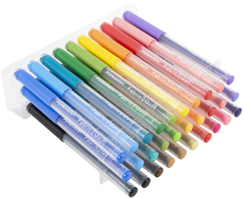 We R Memory Keepers Fabric Quill Permanent Pens 30/Pkg-Assorted Colors - WR661173