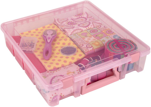 ArtBin Super Satchel Single Compartment-Blush, 15.25"X14"X3.5" - 6955RK ArtBin Super Satchel Single Compartment-Blush, 15.25"X14"X3.5" - 6955RK