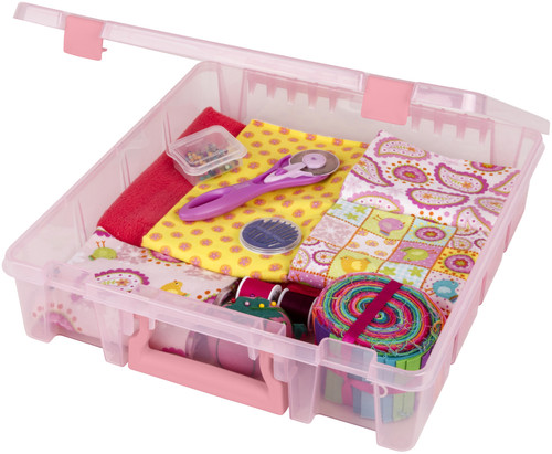 ArtBin Super Satchel Single Compartment-Blush, 15.25"X14"X3.5" - 6955RK ArtBin Super Satchel Single Compartment-Blush, 15.25"X14"X3.5" - 6955RK