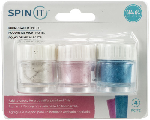 We R Memory Keepers Spin It Mica Powder 3/Pkg-Pastel - WR660591 - 633356605911