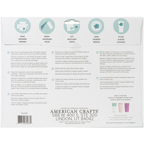 We R Spin It Water Slide Paper 4/Pkg- - WR660588