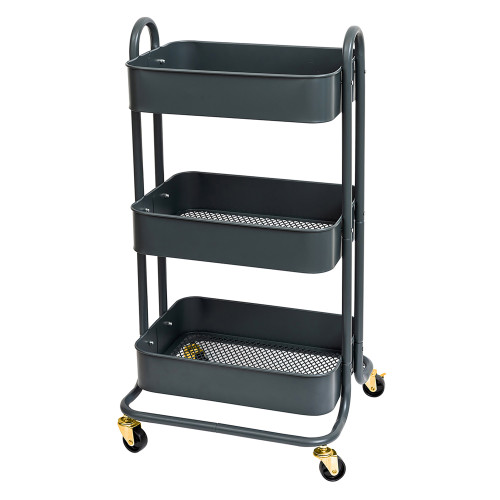 We R A La Cart Storage Cart With Handles-Burnt Ash - WR661306