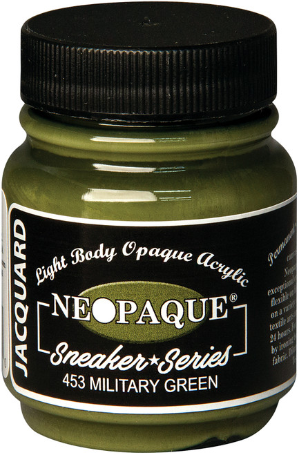 Jacquard Neopaque Acrylic Paint 2.25oz-Military Green - Sneaker Series - NEOPAQUE-1453 - 743772031680