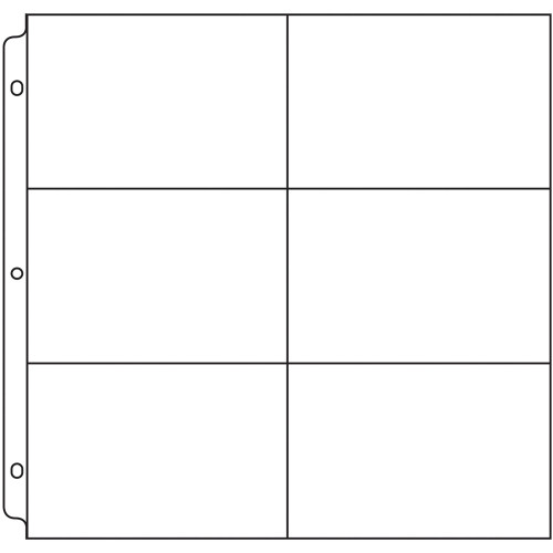 We R Ring Photo Sleeves 12"X12" 50/Pkg-(6) 4"X6" Pockets - WR660154