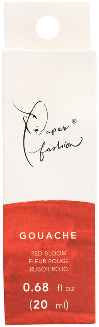 Paper Fashion Gouache Paint .68oz-Red Bloom - ACPFG349-49335 - 718813493352