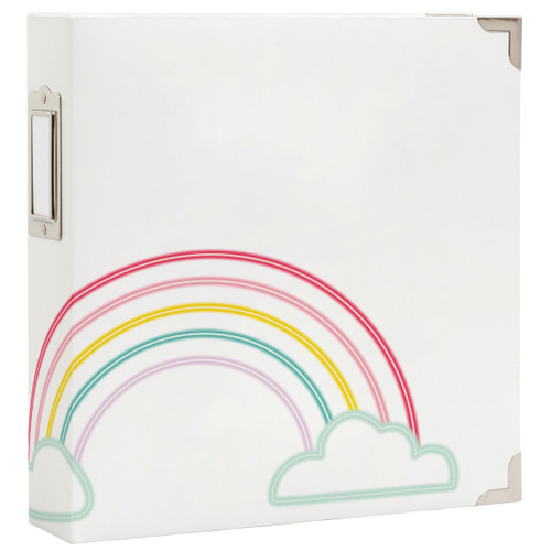 Heidi Swapp Storyline 3 D-Ring Album 8.5"X11"-Rainbow - HS314628 Heidi Swapp Storyline 3 D-Ring Album 8.5"X11"-Rainbow - HS314628