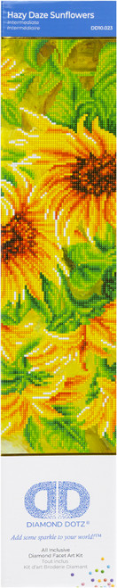 Diamond Dotz Diamond Art Kit 22.44"X16.14"-Hazy Daze Sunflowers - DD10023 - 4897073244297