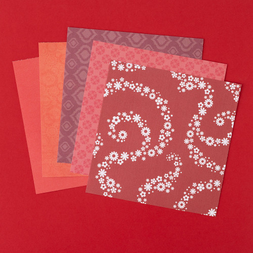 Colorbok Single-Sided Printed Cardstock 6"X6" 100/Pkg-Red Promenade, 10 Designs/10 Each - 74256 Colorbok Single-Sided Printed Cardstock 6"X6" 100/Pkg-Red Promenade, 10 Designs/10 Each - 74256