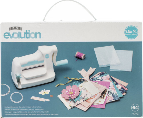 Mini Evolution Die Cut Machine Kit-White - 661629 - 633356616290 Mini Evolution Die Cut Machine Kit-White - 661629 - 633356616290