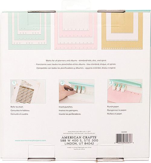 We R Memory Keepers Planner Punch Bundle-15 Pieces - WR660442