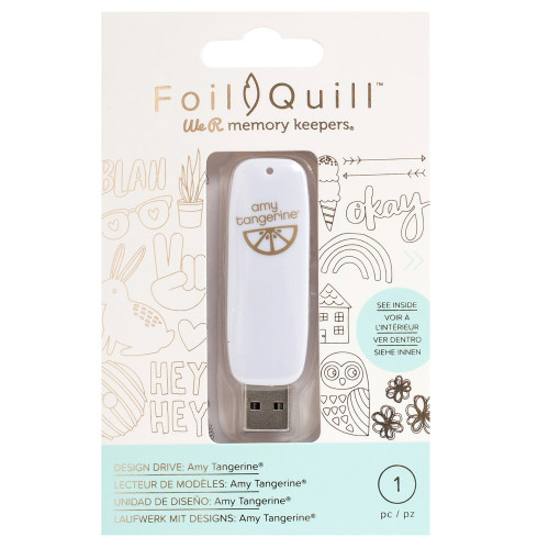 We R Foil Quill USB Artwork Drive-Amy Tangerine - WR660689 - 633356606895