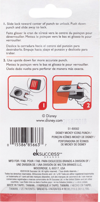 EK Success Disney Confetti Punch-Mickey Ears - 5180002