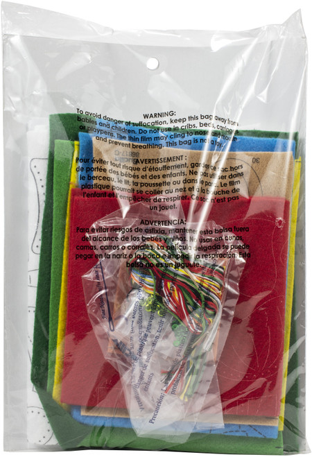 Bucilla Felt Stocking Applique Kit 18" Long-Nordic Snowman - 86817 Bucilla Felt Stocking Applique Kit 18" Long-Nordic Snowman - 86817