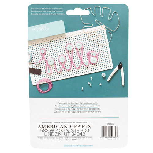 We R Memory Keepers Big Happy Jig Neon Wire 2pcs-Poppin' Purple - BHJNW-685