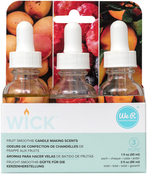 We R Memory Keepers Wick Candle Scent 1oz 3/Pkg-Fruit Smoothie - WRWS-60328 - 633356603283