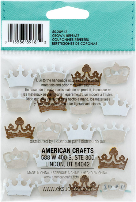 Jolee's Cabochon Dimensional Repeat Stickers-Crowns - E20912