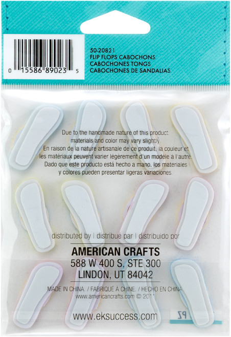 Jolee's Cabochon Dimensional Repeat Stickers-Flip-Flops - E5020821