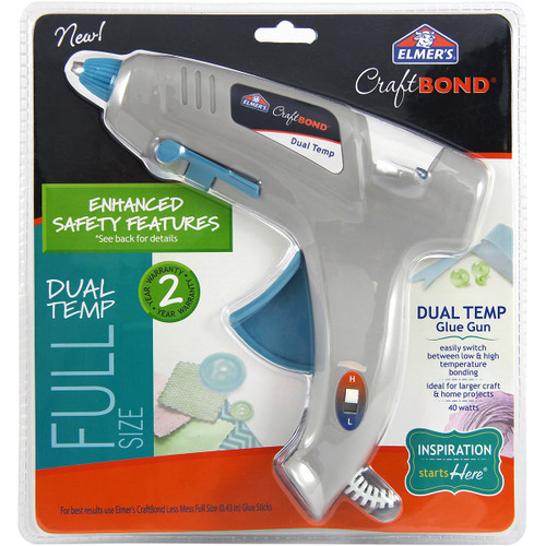 Elmer's CraftBond(R) Dual-Temp Full Size Glue Gun-40 Watts - E6050 - 026000060509 Elmer's CraftBond(R) Dual-Temp Full Size Glue Gun-40 Watts - E6050 - 026000060509