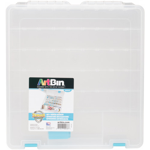 ArtBin Tarnish Inhibitor Super Satchel 8-20 Compartment-15"X14"X2" Translucent - 6865AG - 071617004767