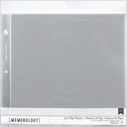 American Crafts Page Protectors Top-Loading 12"X12" 10/Pkg-(1) 12"X12" Pocket - 76711 - 718813767118