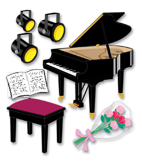 Jolee's Boutique Dimensional Stickers-Piano Recital - SPJB-213