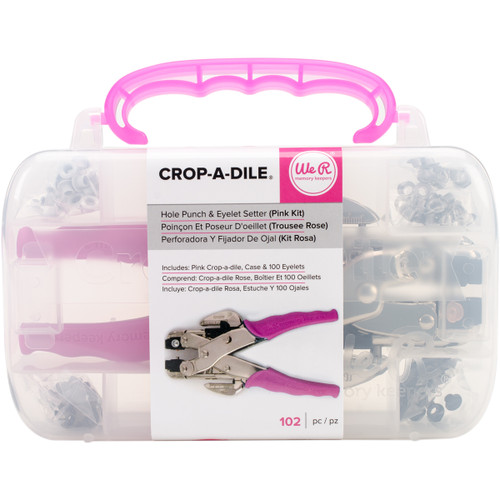 Crop-A-Dile Punch Kit-Pink - 70908 - 633356709084