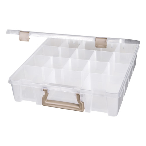 ArtBin Super Satchel w/Removable Dividers-15.25"X14"X3.5" Translucent - 9007AB