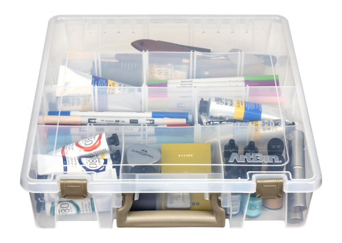 ArtBin Super Satchel w/Removable Dividers-15.25"X14"X3.5" Translucent - 9007AB