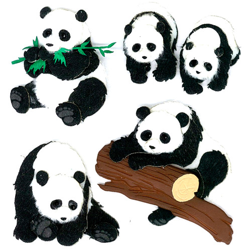 Jolee's Boutique Dimensional Stickers-Pandas - E5020051 - 015586847642