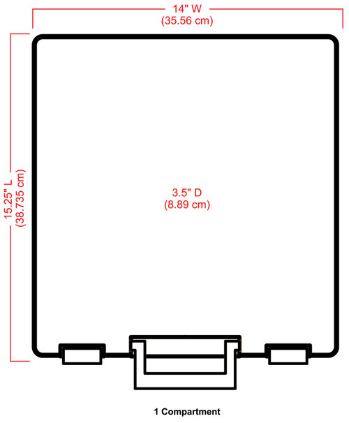 ArtBin Super Satchel Single Compartment-15.25"X14"X3.5" Translucent - 6955AB