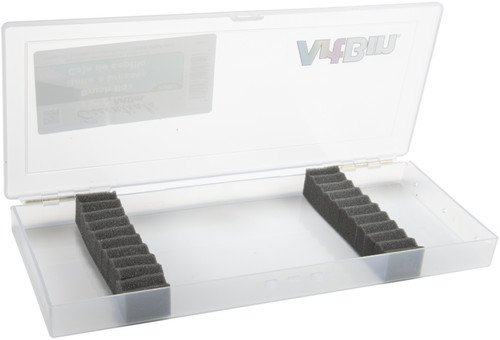 ArtBin Brush Box-14"X6"X1.25" Translucent - KW903